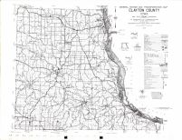 Clayton County Highway Map, Clayton County 1975